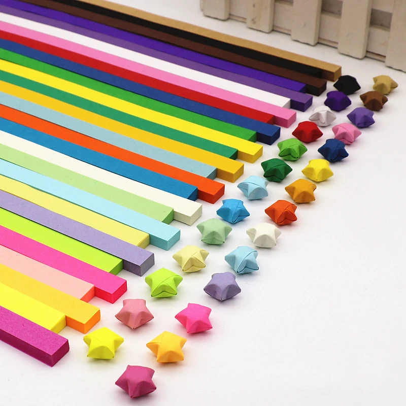 Art Craft Birthday Party - Bandes de papier étoiles Origami porte-bonheur,