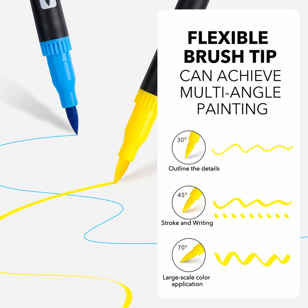 Art Craft Journals - 1 ensemble de stylos de coloriage