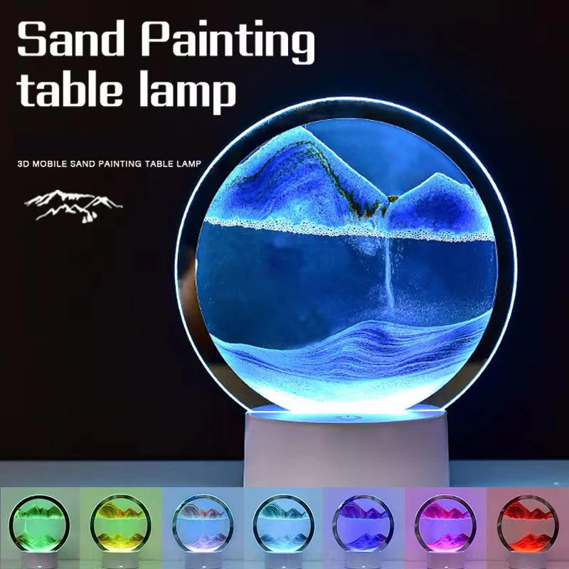 Lampe LED 3D Paysage Sable 16  - Art Craft Movement avis et prix