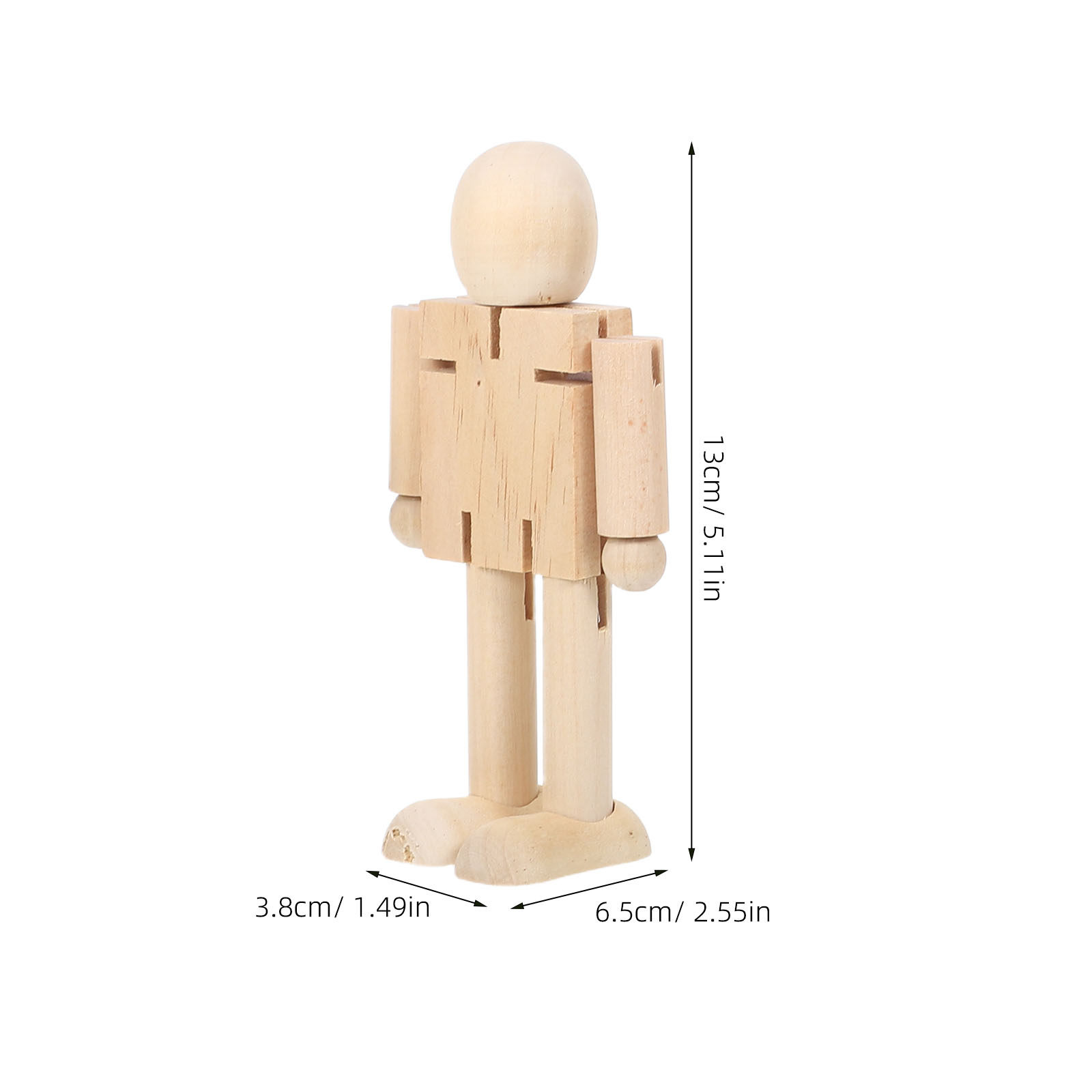 4 pièces de robots en bois non - Art Craft For Kindergarten avis et prix