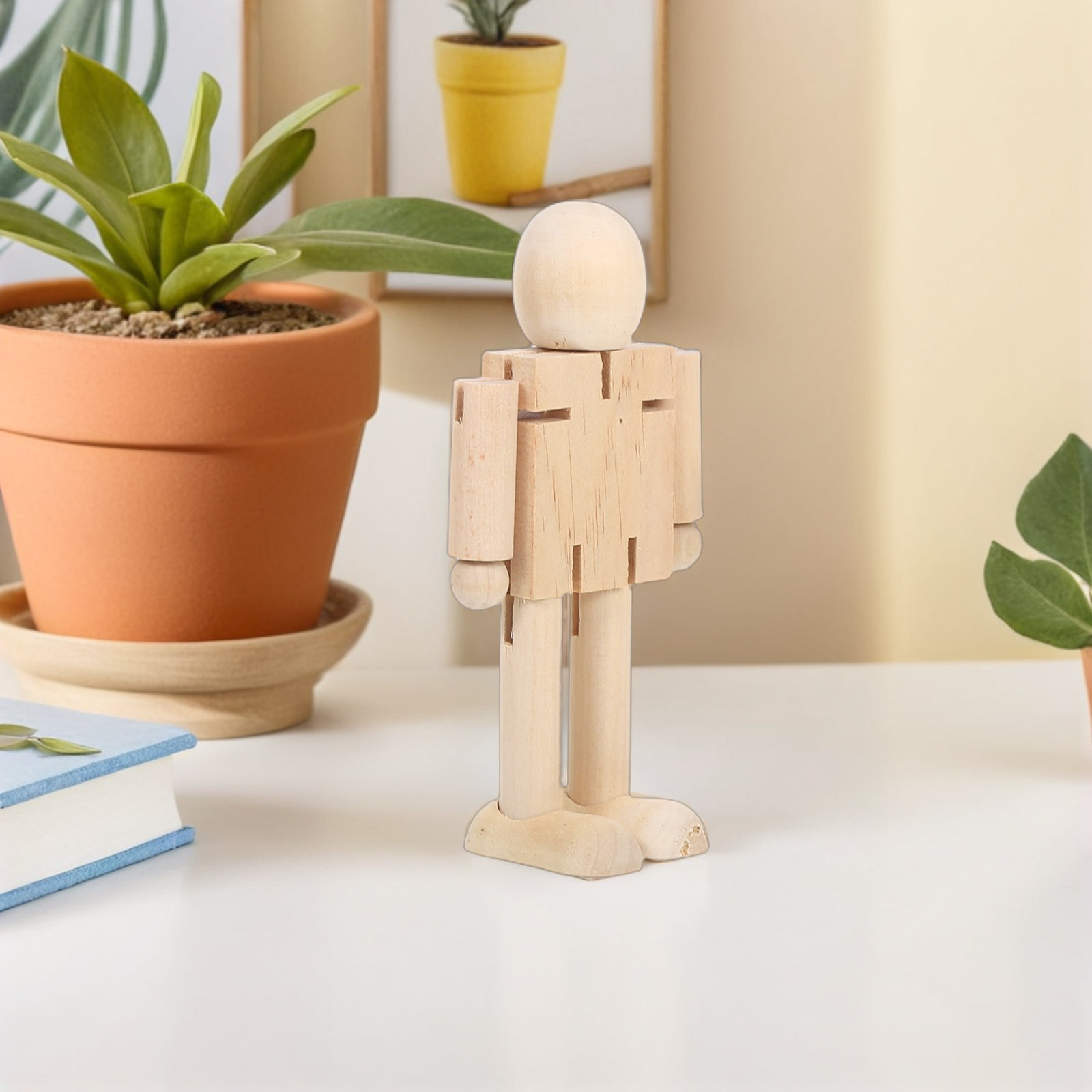 4 pièces de robots en bois non - Art Craft For Kindergarten avis et prix