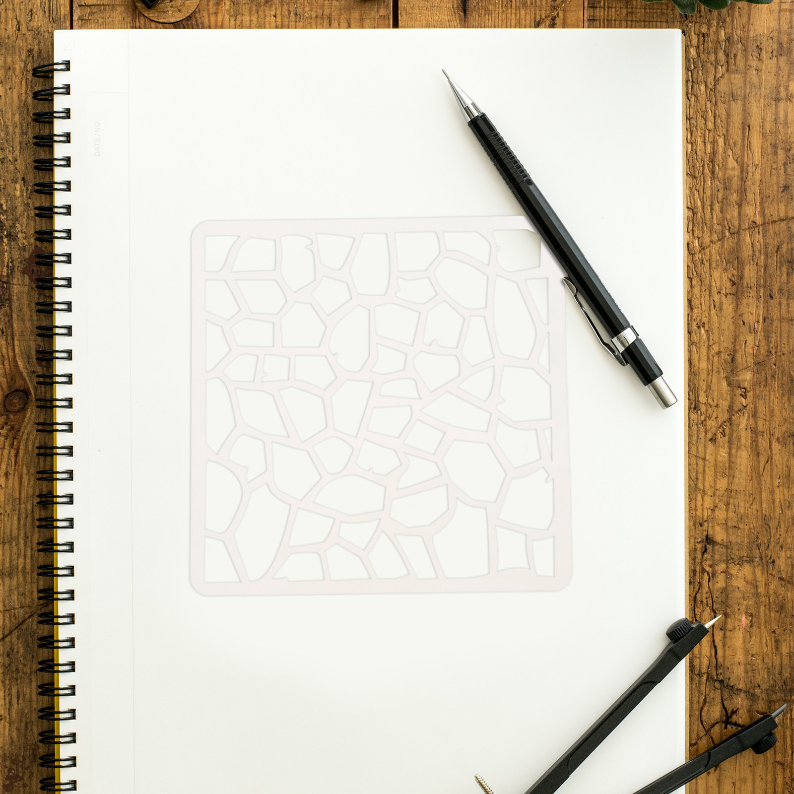 Pochoirs géométriques réutilis - Art Craft Journals avis et prix