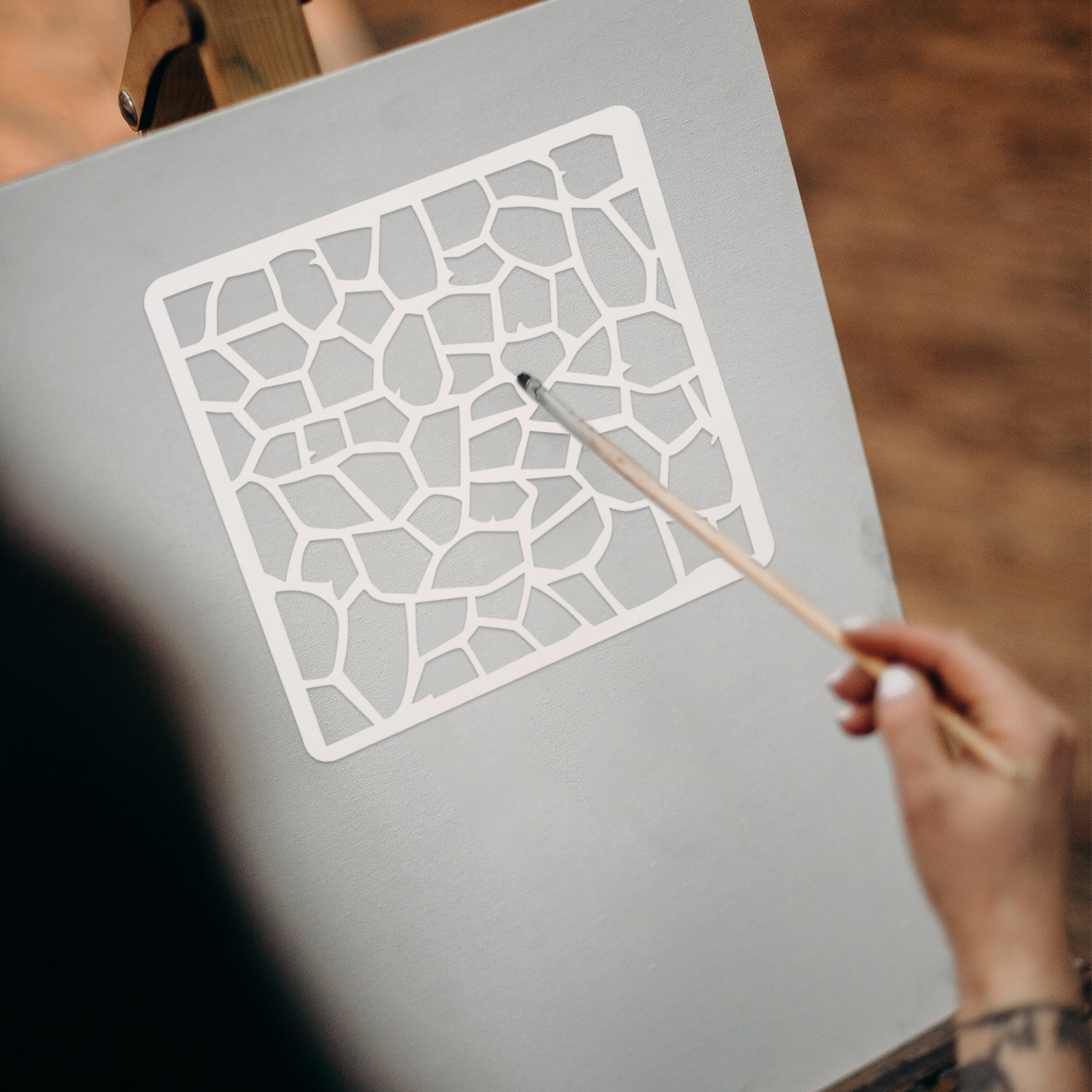 Pochoirs géométriques réutilis - Art Craft Journals avis et prix