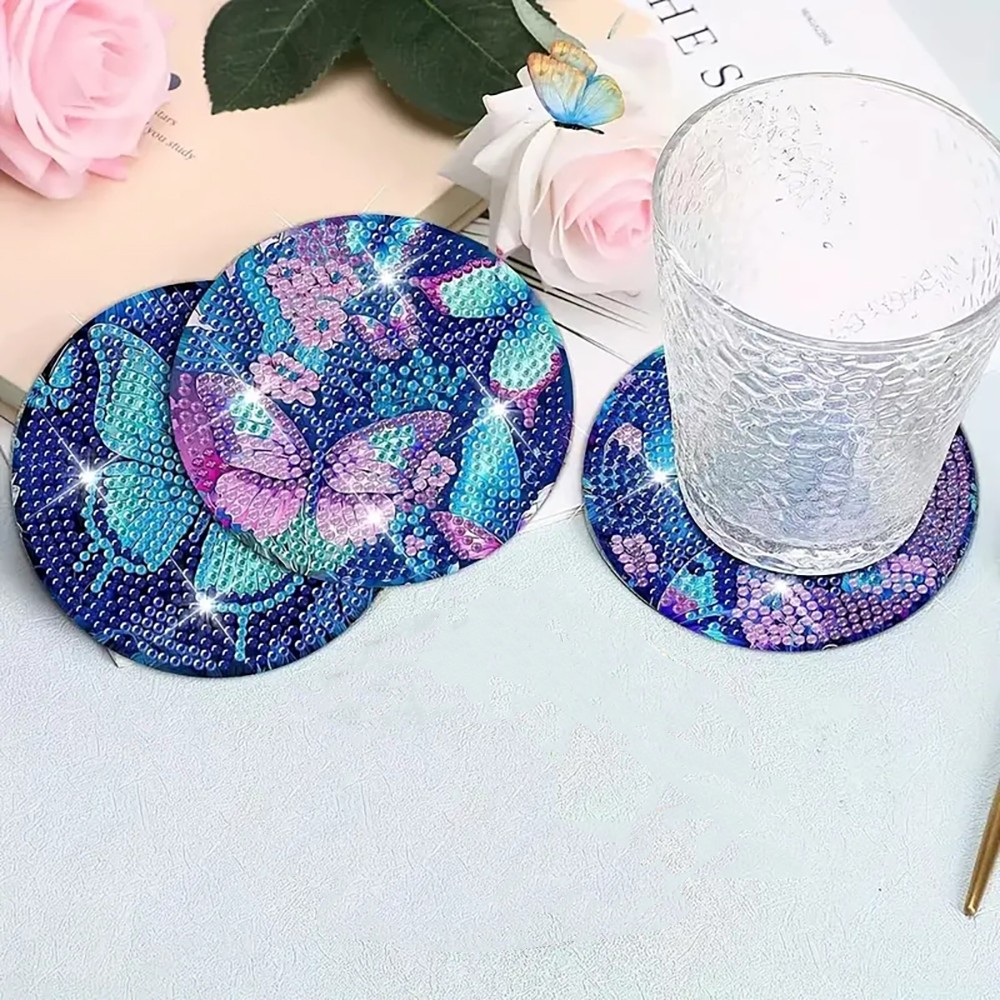 8 sous-verres de peinture diam - Art Craft Butterfly avis et prix