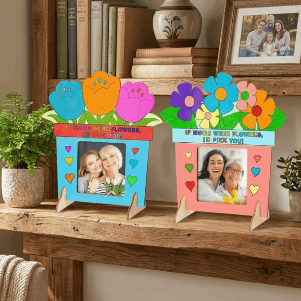 Cadre photo en bois brut à col - Art Craft For Kindergarten avis et prix