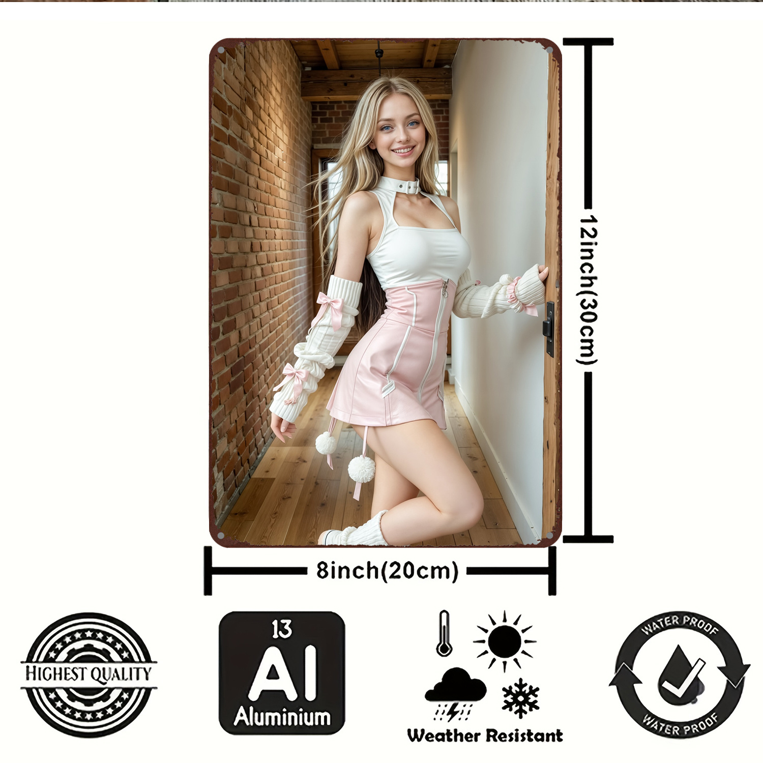 Panneau métallique vintage 2D, - Art Craft Bar avis et prix